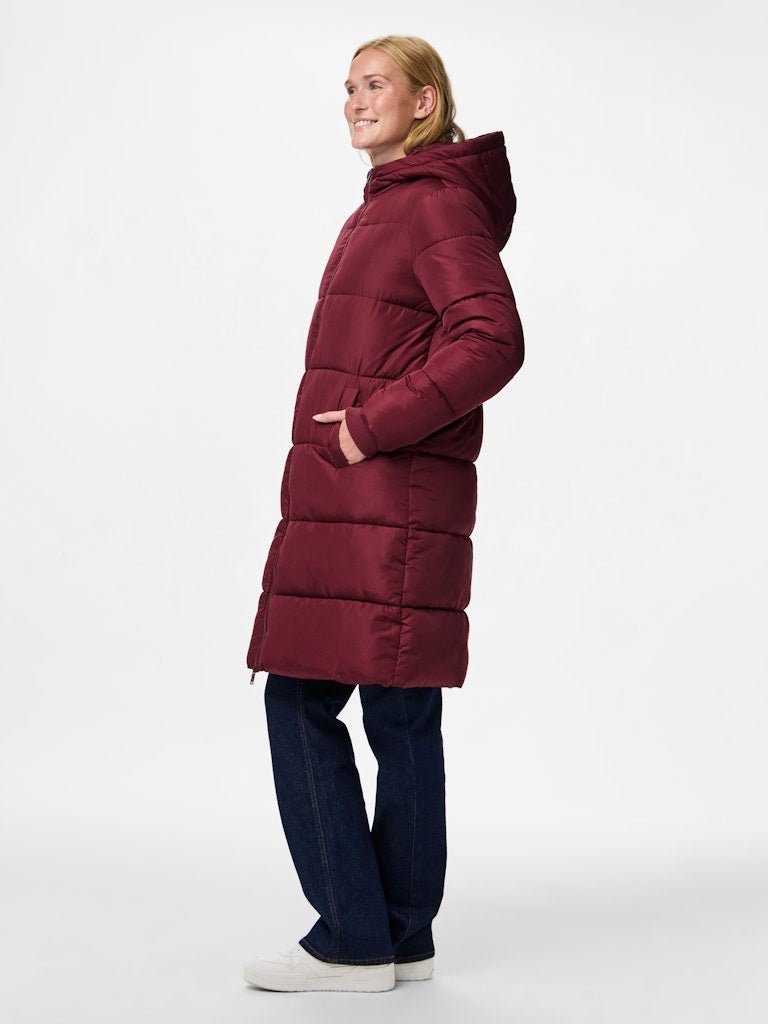 Jassen - Pcbee New Long Puffer Jacket Noos van Pieces