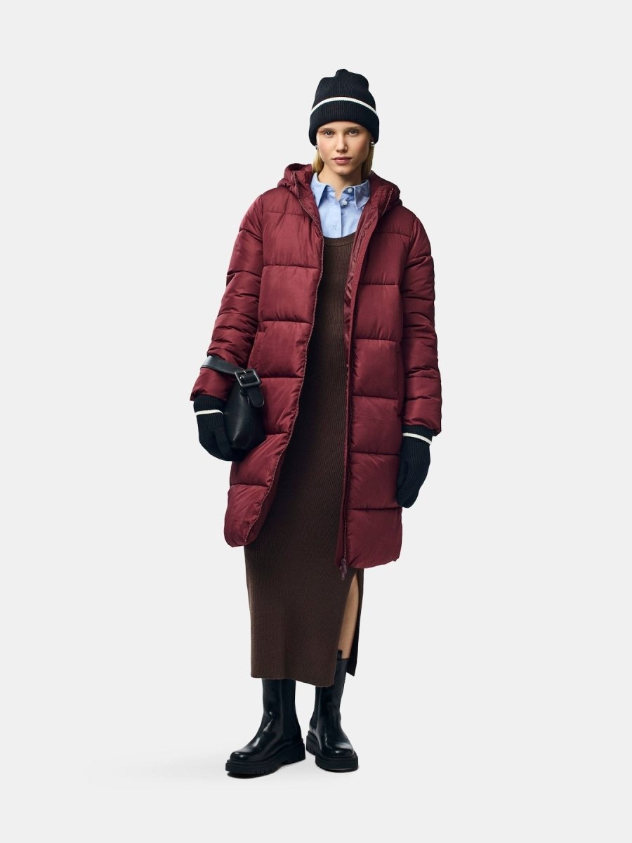 Jassen - Pcbee New Long Puffer Jacket Noos van Pieces
