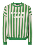 Mint green-LIGHT PEACH STRIPES-DREAM TEAM Sweaters - Pcbivoli Ls Sweatshirt van Pieces