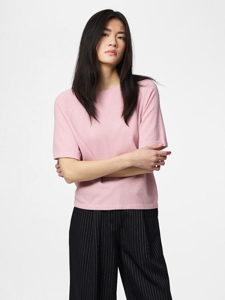 Pulls - Pcbree Ss O-Neck Knit Noos van Pieces