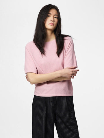 Pulls - Pcbree Ss O-Neck Knit Noos van Pieces