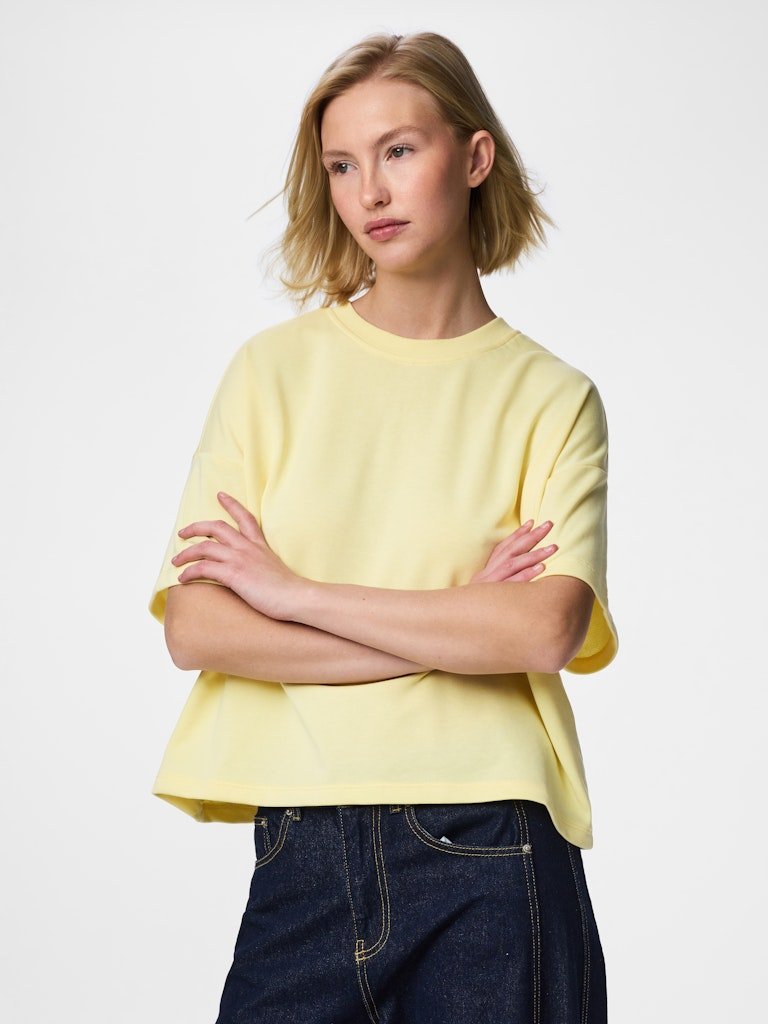 Pcchilli Summer 2/4 Loose Sweat Noos van Pieces – Tops voor dames | Meisjes Brugge