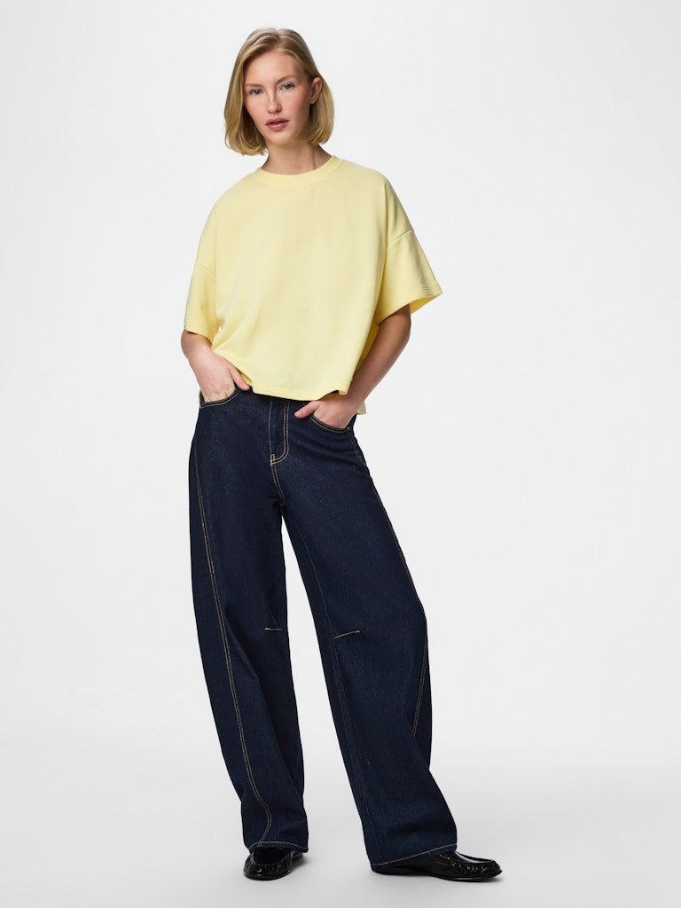 Pcchilli Summer 2/4 Loose Sweat Noos van Pieces – Tops voor dames | Meisjes Brugge