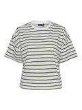 Cloud Dancer DEEP LICHEN GREEN Tops - Pcchilli Summer 2/4 Sweat Stripe Noos van Pieces