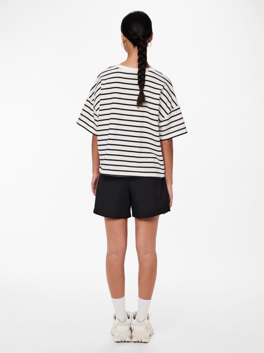 Pcchilli Summer 2/4 Sweat Stripe Noos van Pieces – Tops voor dames | Meisjes Brugge
