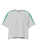 Light grey melange Tops - Pcchilli Summer 2/4 Tape Sweat Noos van Pieces