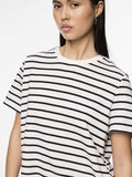 Jurken Pcchilli Summer Ss Sweat Dress Stripe van Pieces