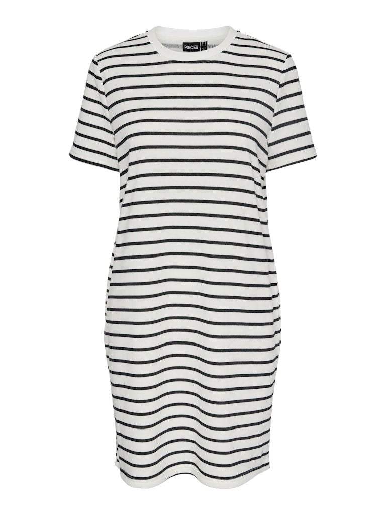 Jurken Pcchilli Summer Ss Sweat Dress Stripe van Pieces