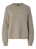 Pulls - Pccleo Ls O-Neck Chunky Knit Noos van Pieces