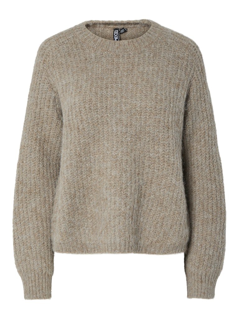 Pulls - Pccleo Ls O-Neck Chunky Knit Noos van Pieces