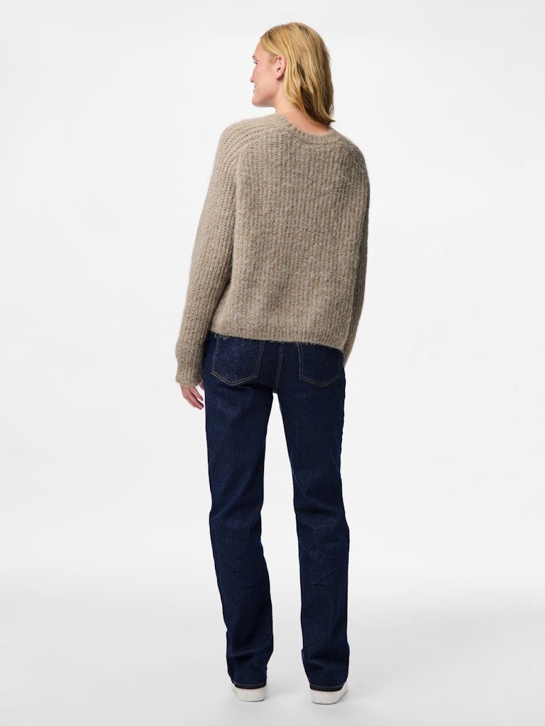 Pulls - Pccleo Ls O-Neck Chunky Knit Noos van Pieces