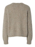 Pulls - Pccleo Ls O-Neck Chunky Knit Noos van Pieces