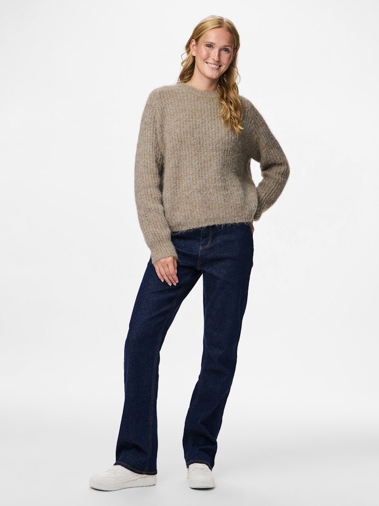 Pccleo Ls O-Neck Chunky Knit Noos van Pieces – Pulls voor dames | Meisjes Brugge