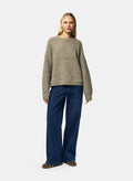 Pulls - Pccleo Ls O-Neck Chunky Knit Noos van Pieces