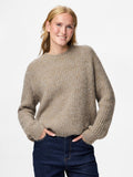 Pulls - Pccleo Ls O-Neck Chunky Knit Noos van Pieces