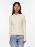 Tops Pccrista Ls O-Neck Knit Noos van Pieces