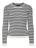 Tops - Pccrista Ls O-Neck Knit Noos van Pieces