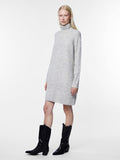 Jurken - Pcellen Ls High Neck Knit Dress Noos - AW24 van Pieces