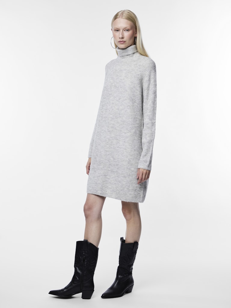 Jurken - Pcellen Ls High Neck Knit Dress Noos - AW24 van Pieces