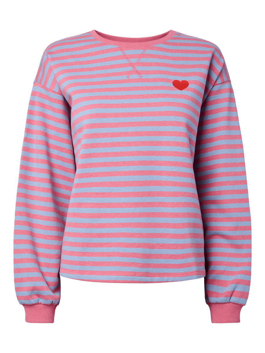 Pcflora Ls Emb Sweat Fc Bc van Pieces – Sweaters voor dames | Meisjes Brugge