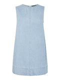 Pcflora Sl Mini Denim Dress Noos van Pieces – Jurken voor dames | Meisjes Brugge