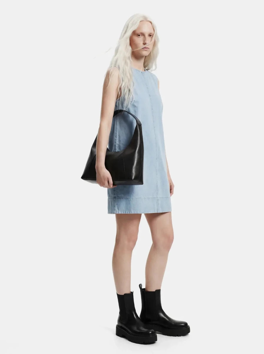 Pcflora Sl Mini Denim Dress Noos van Pieces – Jurken voor dames | Meisjes Brugge