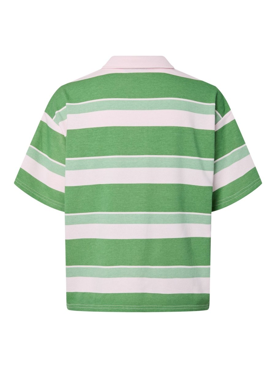 Cradle pink-Green Sweaters - Pcgippy Ss Polo Sweat van Pieces