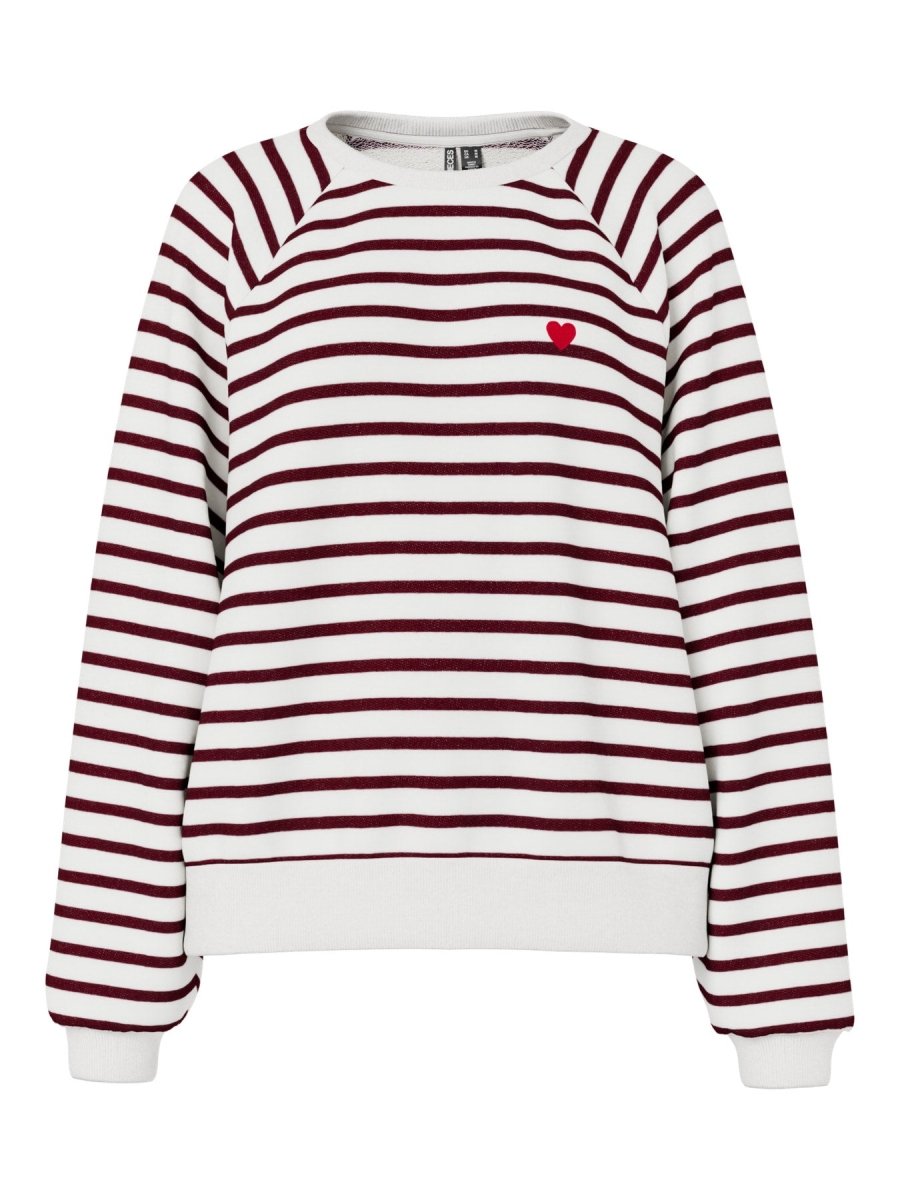Pcgreta Ls Emb Ub Sweat Noos van Pieces – Sweaters voor dames | Meisjes Brugge