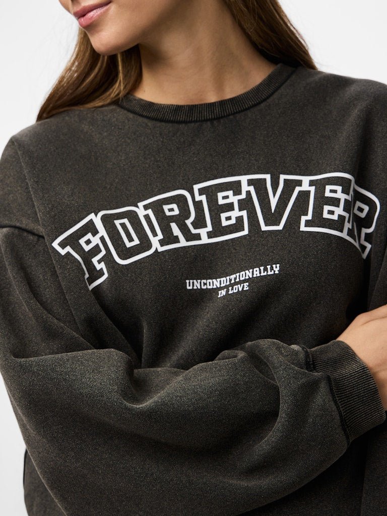 Black Sweaters - Pcjatto Ls Oversized Sweater van Pieces