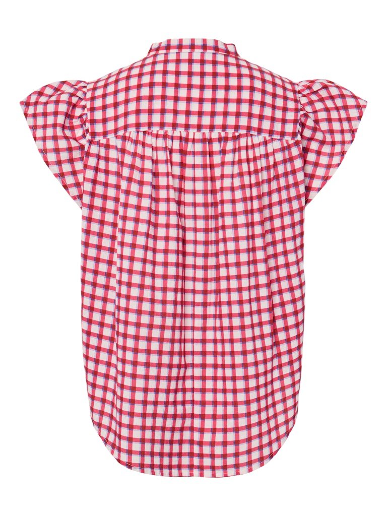 Fruit dove-Adrenaline rush + Cradle pink Shirts - Pcjavier Ss Check Shirt van Pieces