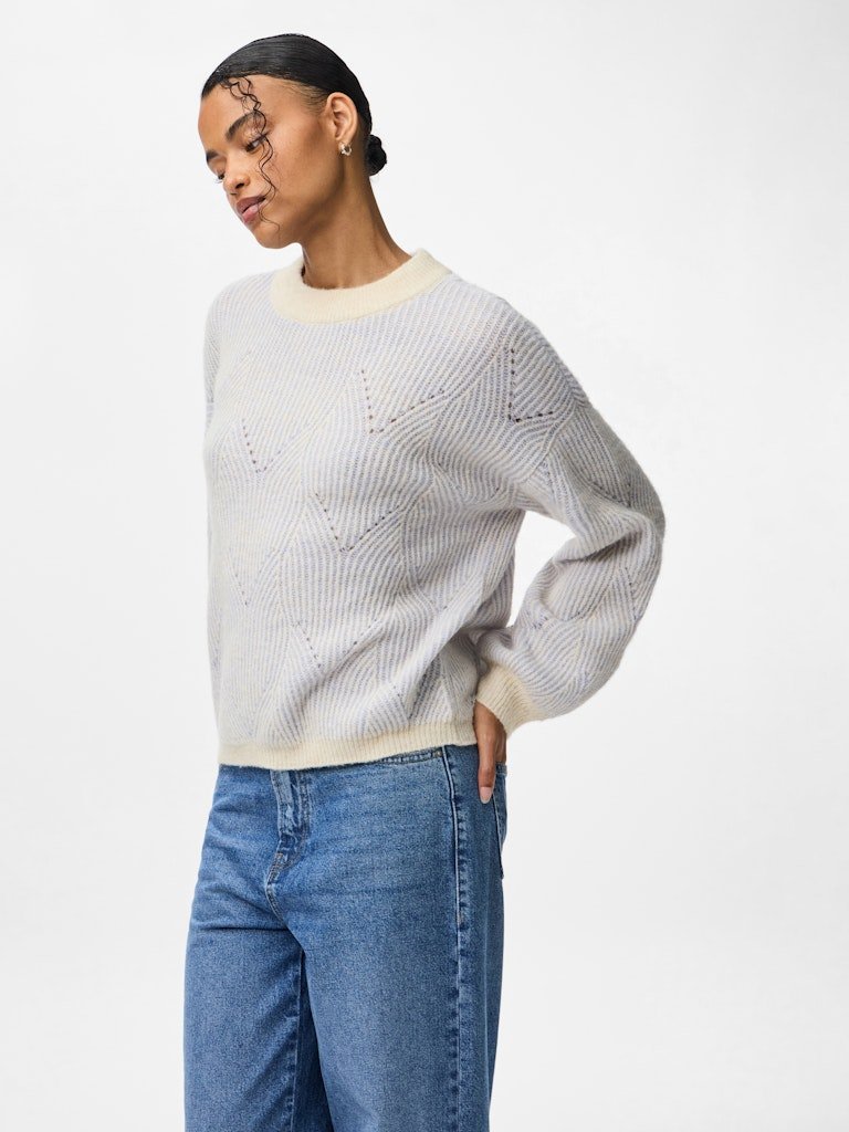 Pulls - Pcjenna Ls O-Neck Knit Noos van Pieces