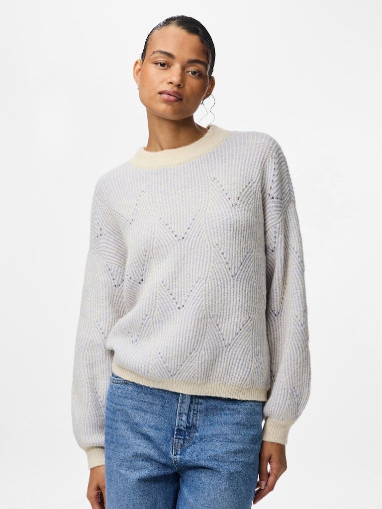 Pulls - Pcjenna Ls O-Neck Knit Noos van Pieces