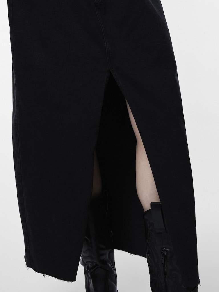 Pcjessie Hw Ankle Denim Skirt Noos van Pieces – Rokken voor dames | Meisjes Brugge