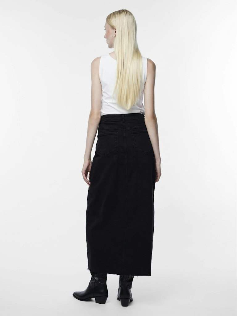 Pcjessie Hw Ankle Denim Skirt Noos van Pieces – Rokken voor dames | Meisjes Brugge