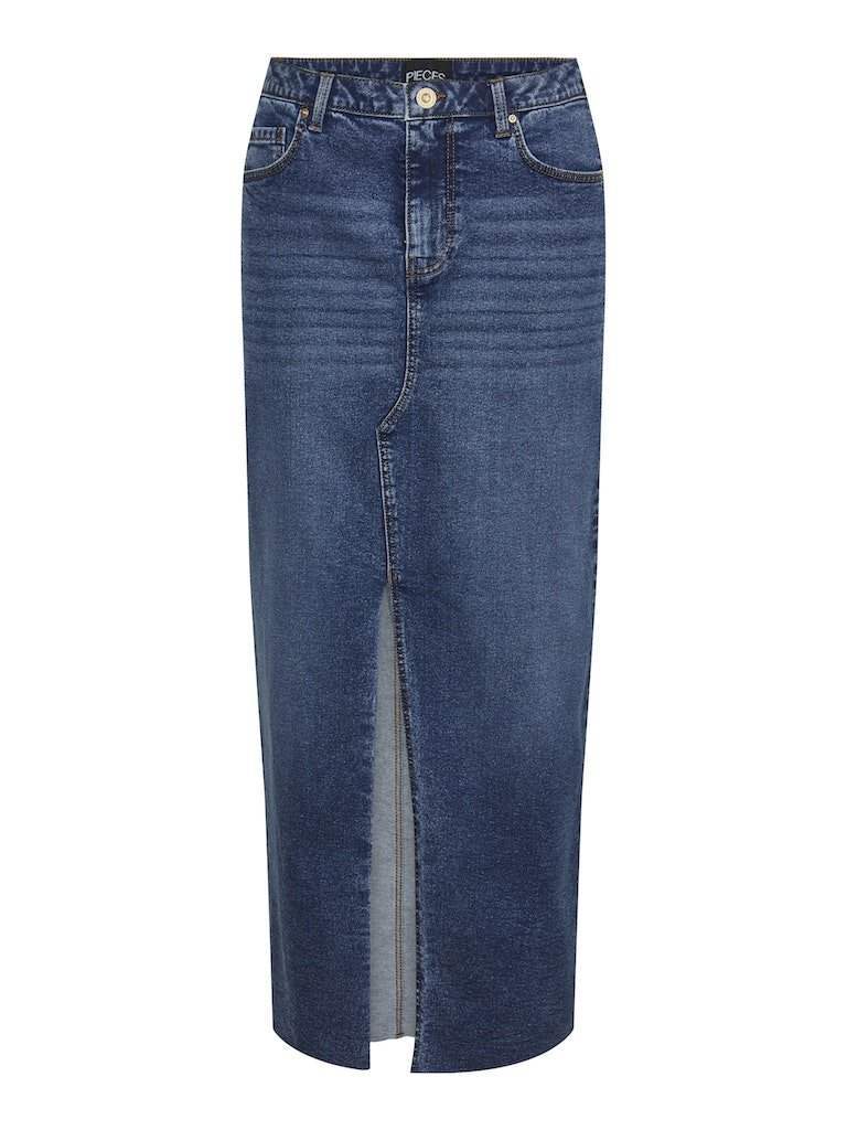 Pcjessie Hw Ankle Denim Skirt Noos van Pieces – Rokken voor dames | Meisjes Brugge