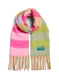 Pink glo ONE SIZE Sjaals - Pcjina Long Scarf van Pieces