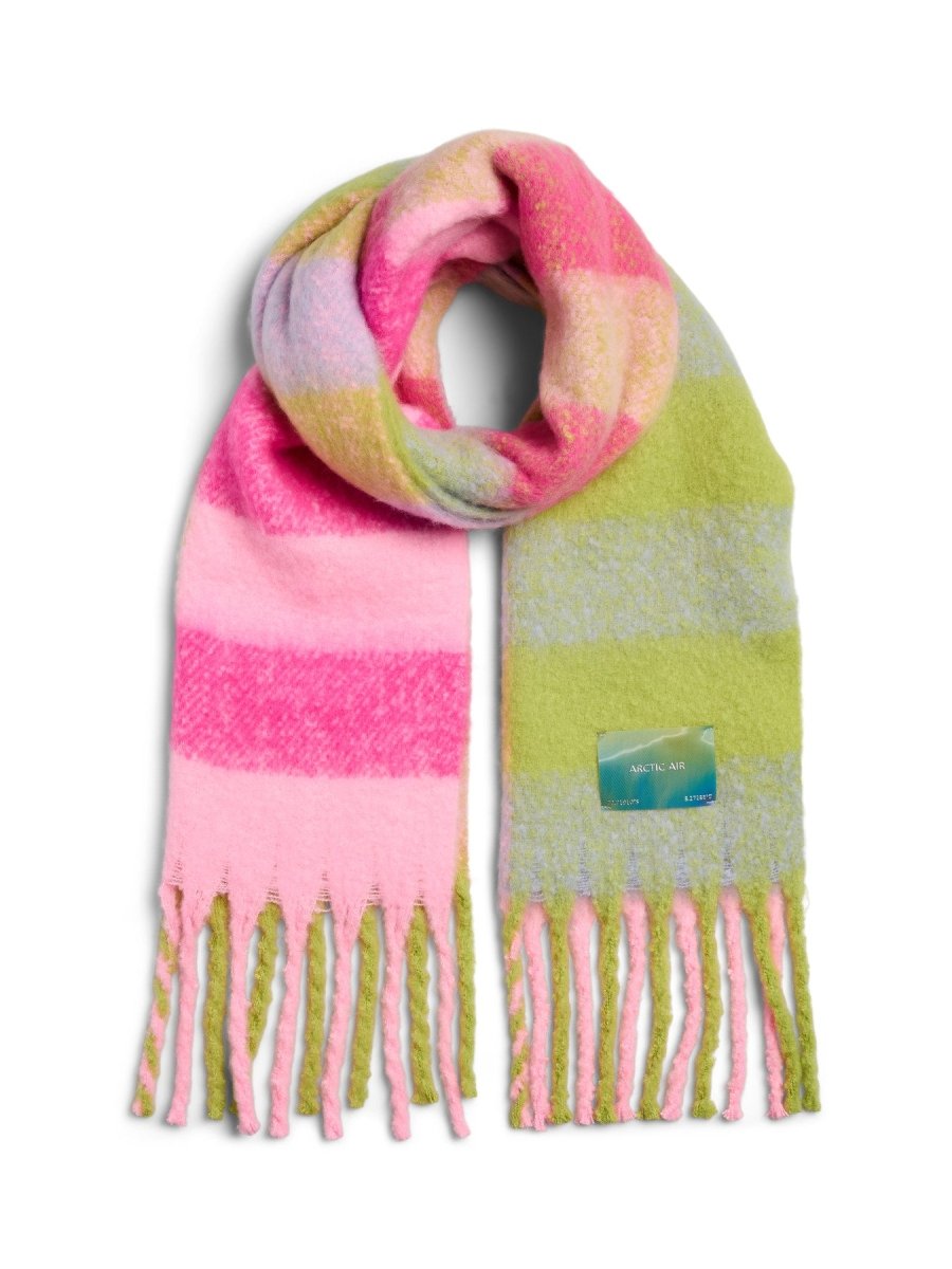 Pink glo ONE SIZE Sjaals - Pcjina Long Scarf van Pieces