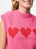 Sugar plum Pulls - Pcjove Sl O-Neck Knit Vest van Pieces