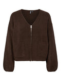 Pulls - Pcjunna Ls V-Neck Knit Cardigan van Pieces