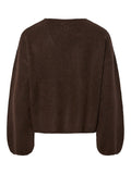 Pulls - Pcjunna Ls V-Neck Knit Cardigan van Pieces