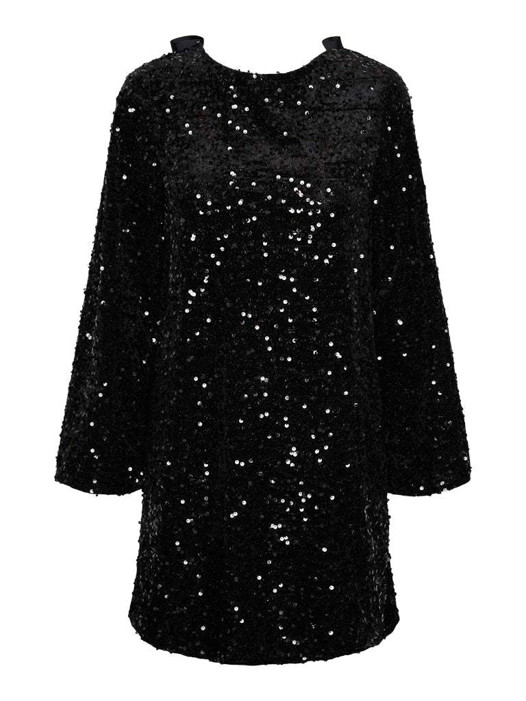 Pckam Ls Deep Back Bow Dress van Pieces – Jurken voor dames | Meisjes Brugge