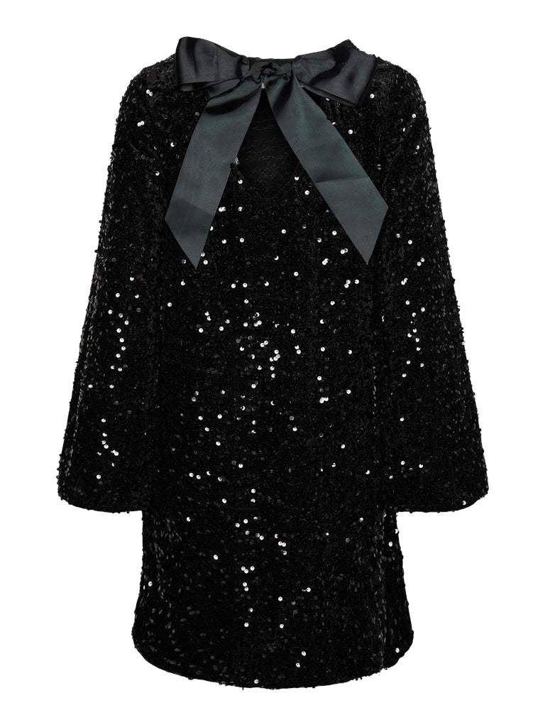 Pckam Ls Deep Back Bow Dress van Pieces – Jurken voor dames | Meisjes Brugge