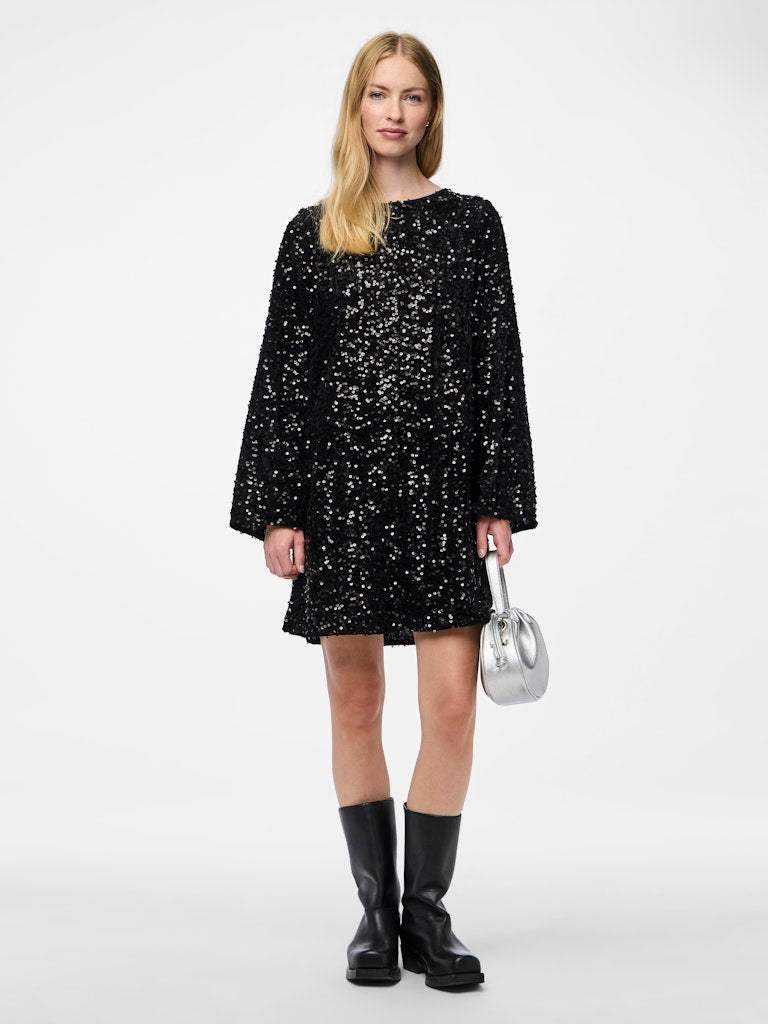 Pckam Ls Deep Back Bow Dress van Pieces – Jurken voor dames | Meisjes Brugge