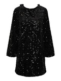 Jurken - Pckam Ls Deep Back Bow Dress van Pieces