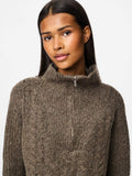 Pckamilla Ls Half Zip Knit - koop Pulls van Pieces bij Meisjes Brugge