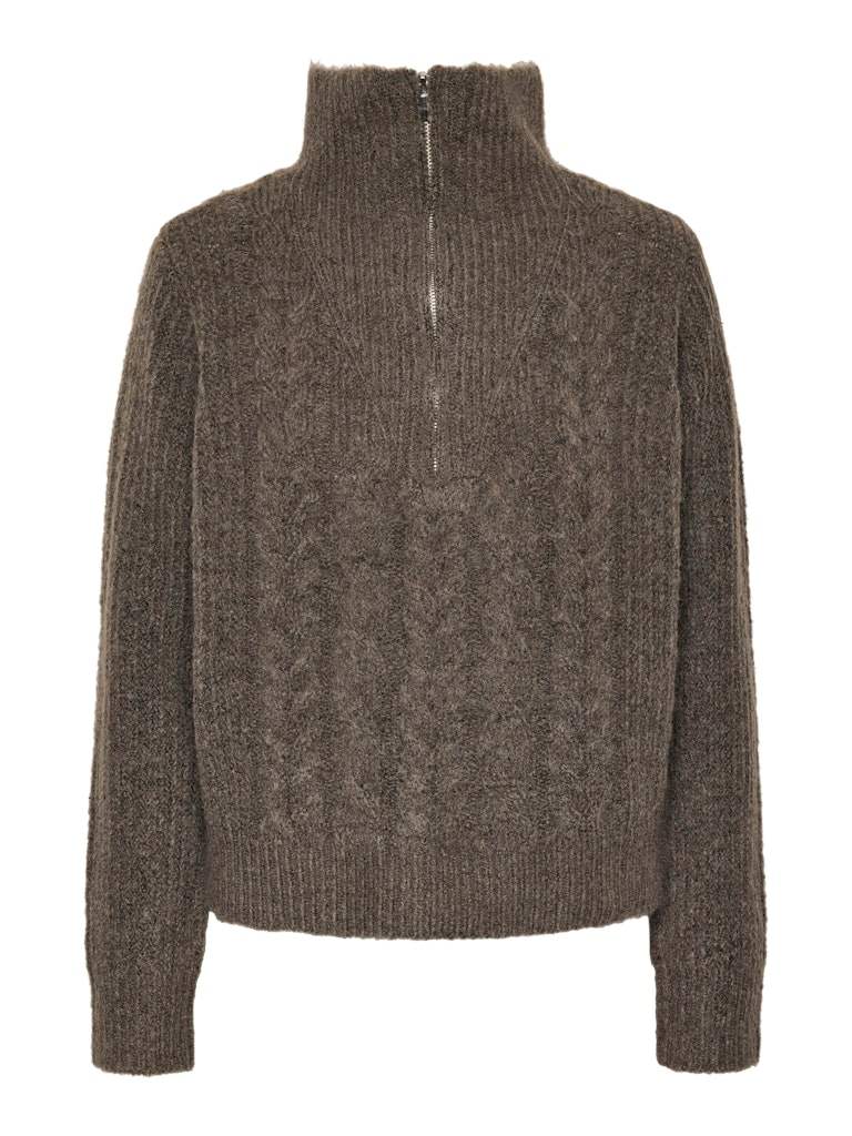 Pckamilla Ls Half Zip Knit - koop Pulls van Pieces bij Meisjes Brugge