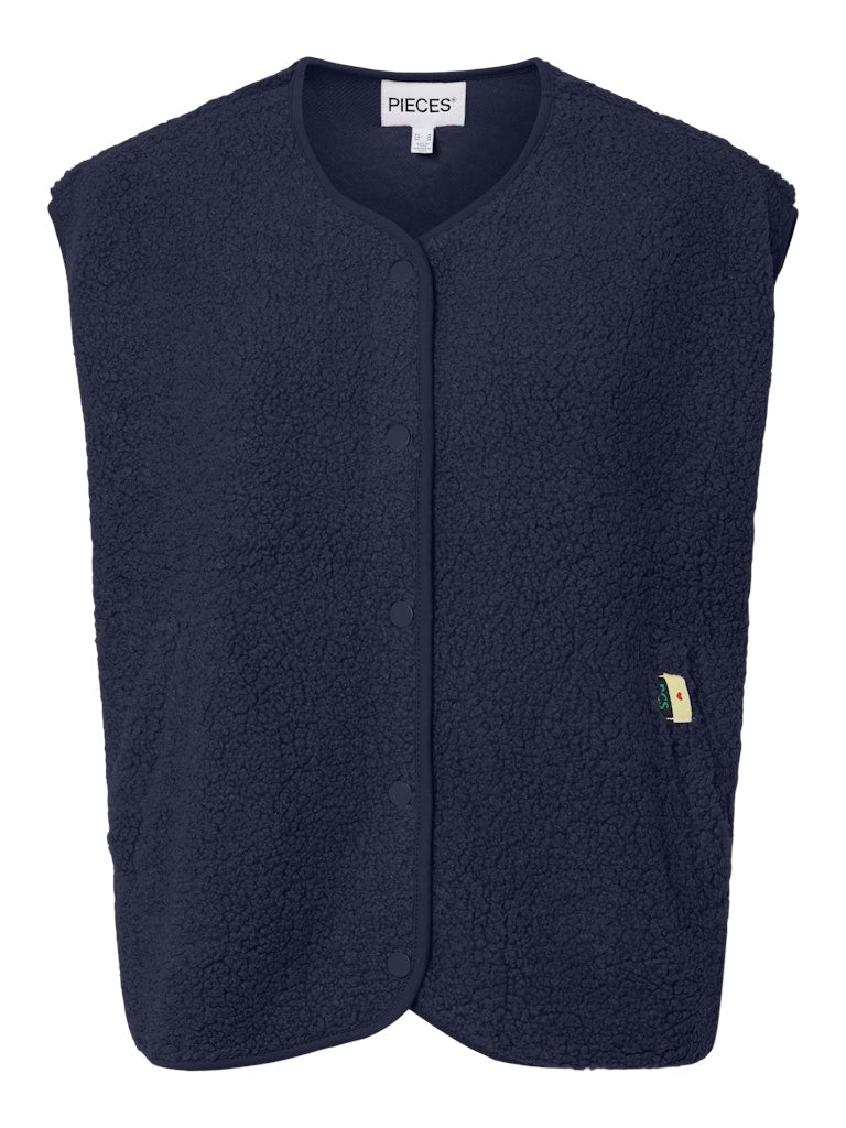 Pckatty Teddy Vest Noos van Pieces – Jassen voor dames | Meisjes Brugge