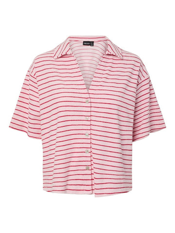 Pckay Frotte Ss Shirt – Shirts voor dames in kleur | Meisjes