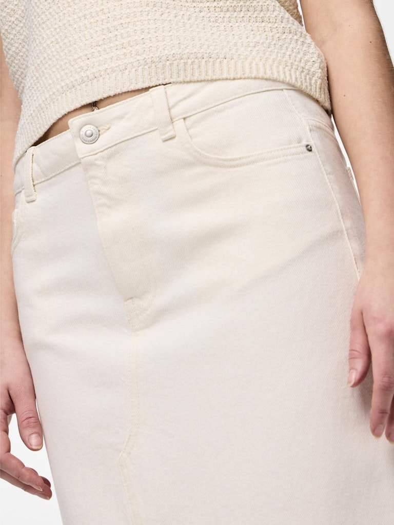 Rokken Pckenise Mw Denim Ankle Skirt van Pieces