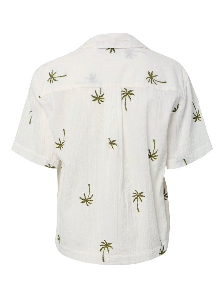 Pckiana Ss Embrodiery Shirt van Pieces – Tops voor dames | Meisjes Brugge